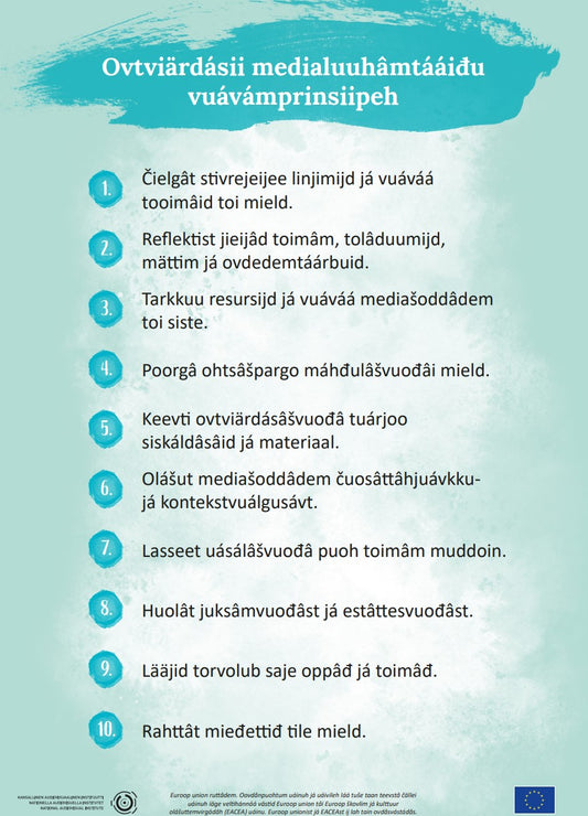 Juliste (A3): Ovtviärdásii medialuuhâmtááiđu vuávámprinsiipeh