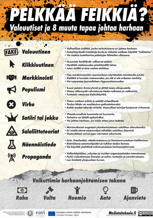 Juliste: Pelkkää feikkiä? (A3)